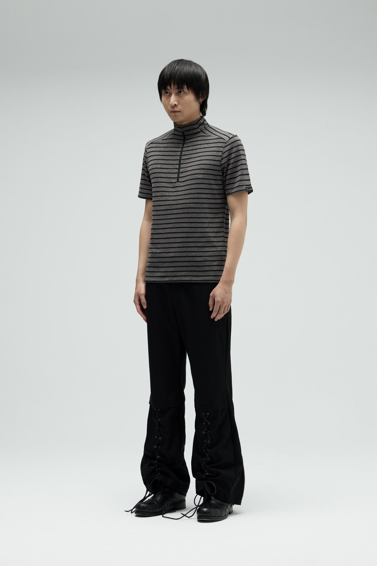 EQUALNEAR_Fight Club Zip Top (Black)