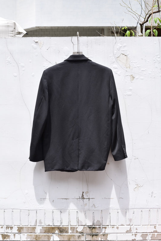 AVAVAV_AVAVAV PLEATED BLAZER (Black)