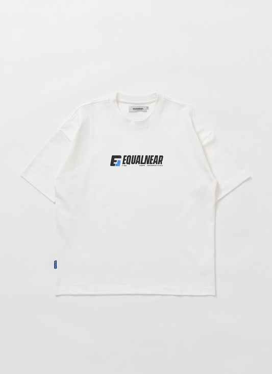 EQUALNEAR_Speed Font Logo Tee (White)