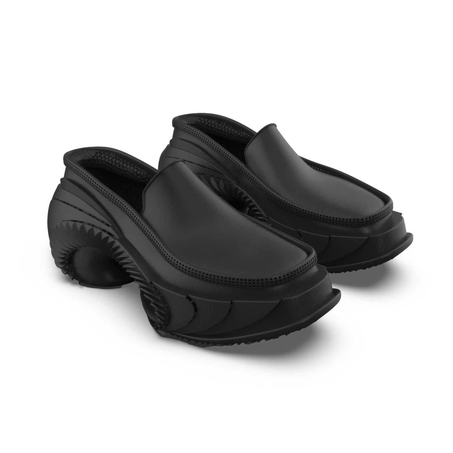 ALIVEFORM_SPIRALIS LOAFER (Charcoal)