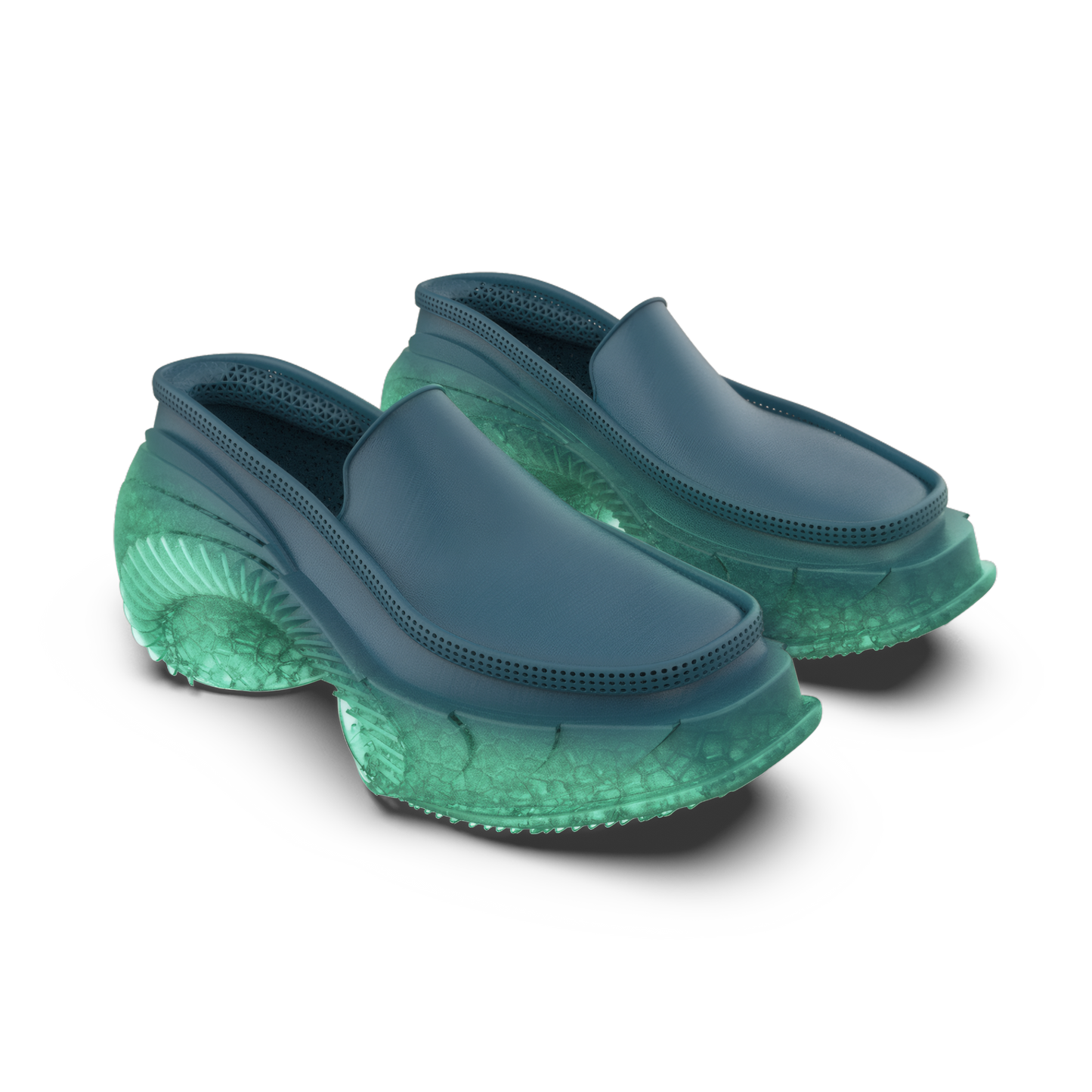 ALIVEFORM_SPIRALIS LOAFER (Lagoon)