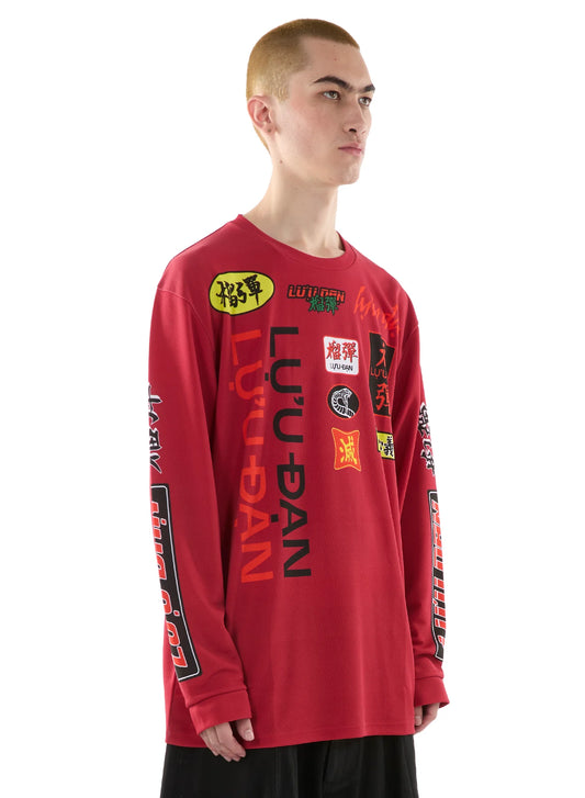 LU'U DAN_OVERSIZED LONG SLEEVE TEE (Red)