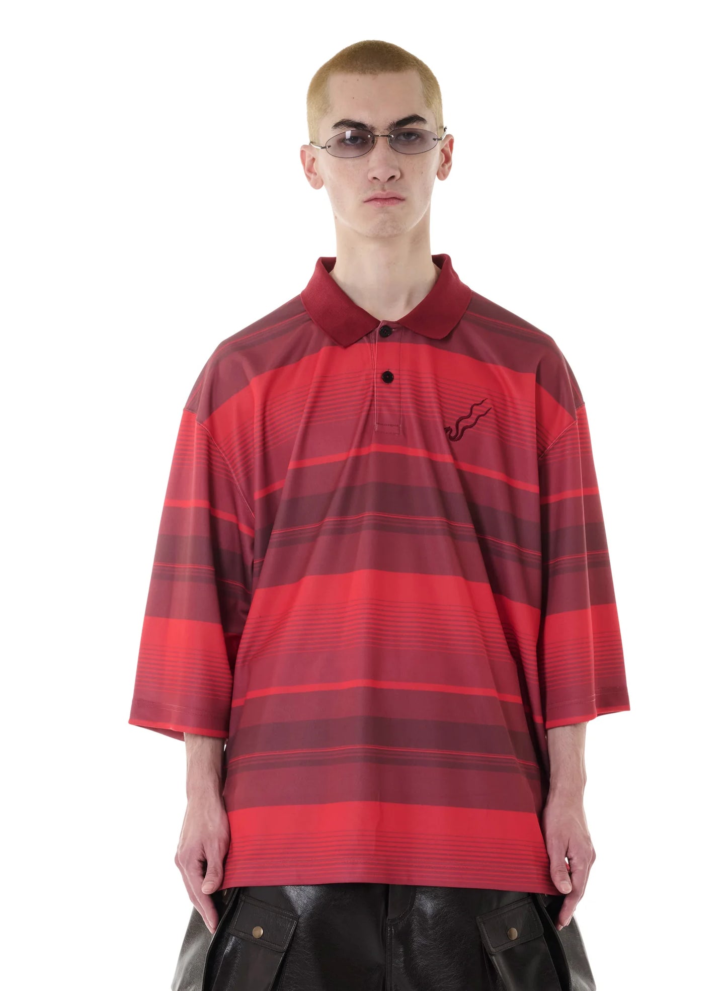 LU'U DAN_Gas Station Polo (Fade-in Blood Stripe)
