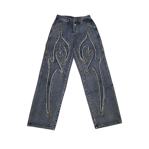 Thug Club_Tribal Denim Pants (Blue)