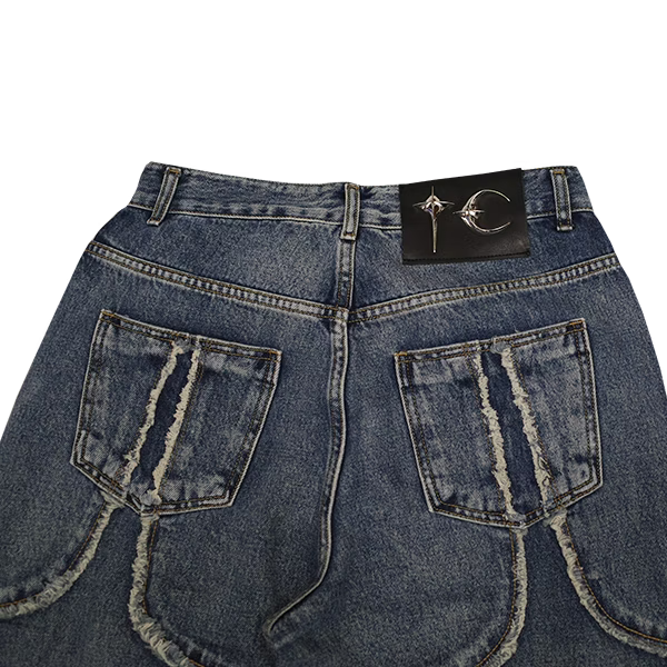 Thug Club_Tribal Denim Pants (Blue)