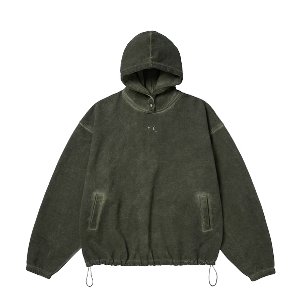 Thug Club_Color Emblem Hoodie (Khaki)