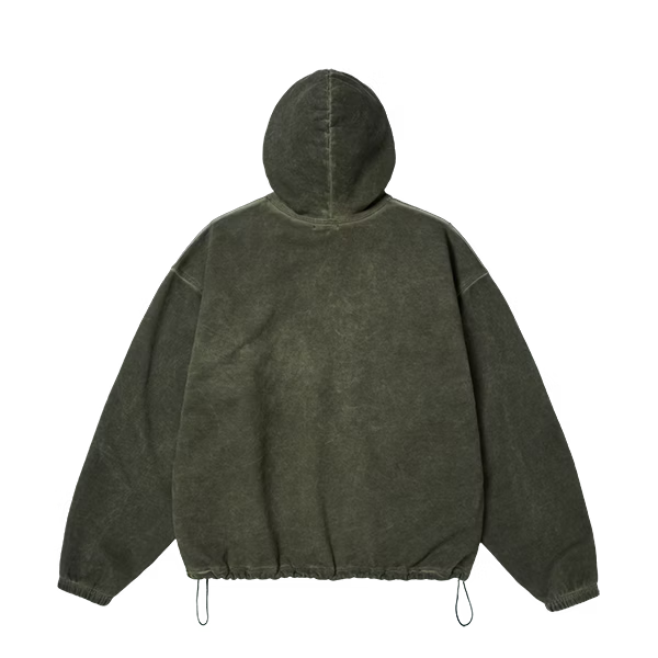Thug Club_Color Emblem Hoodie (Khaki)