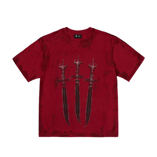 Thug Club_SanToRyu Master T-Shirt  (Red)