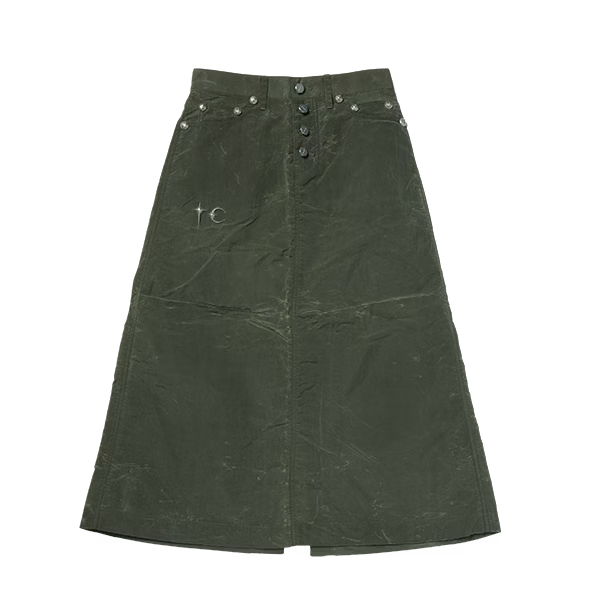 Thug Club_Scarred Bio Army Skirt (Khaki)