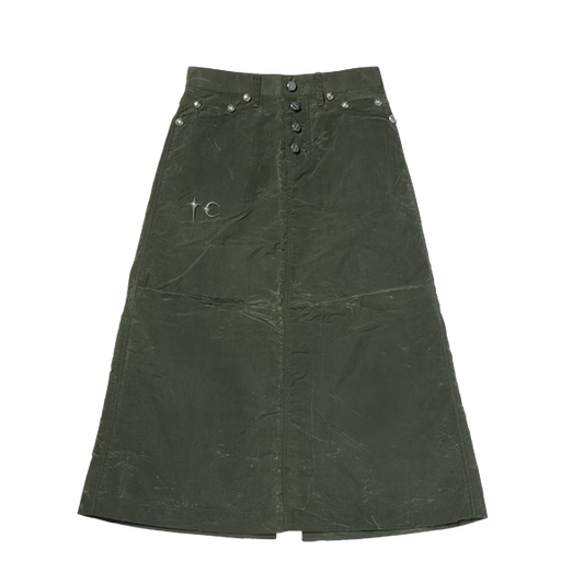 Thug Club_Scarred Bio Army Skirt (Khaki)