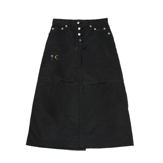 Thug Club_Scarred Bio Army Skirt (Black)