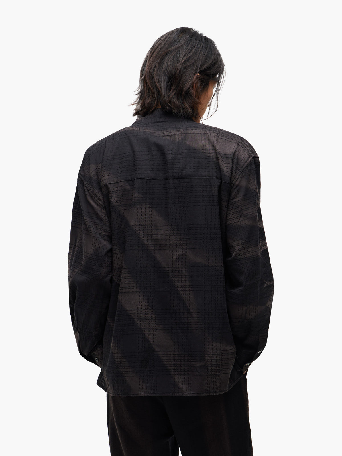 JiyongKim_Sun-Bleached Drape Shirt (Black)