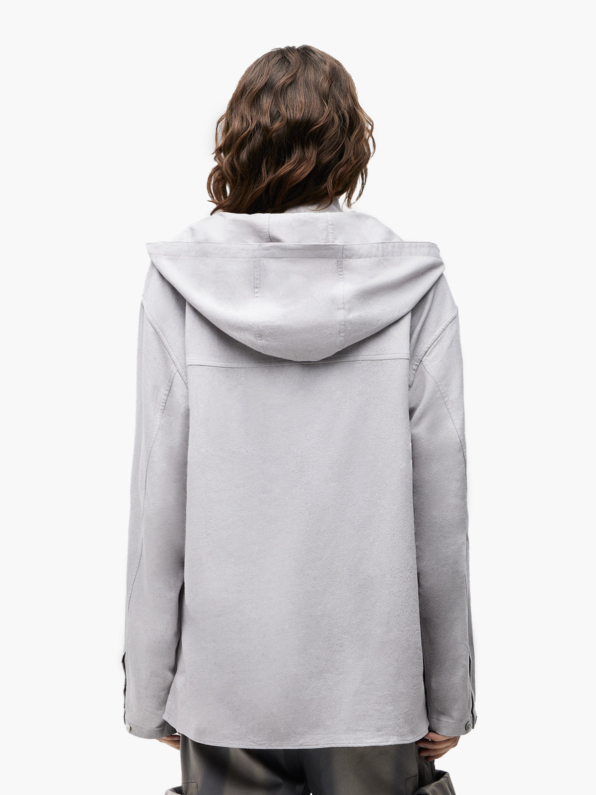 JiyongKim_Hooded Layered Zip-Up Shirt (Off-White)