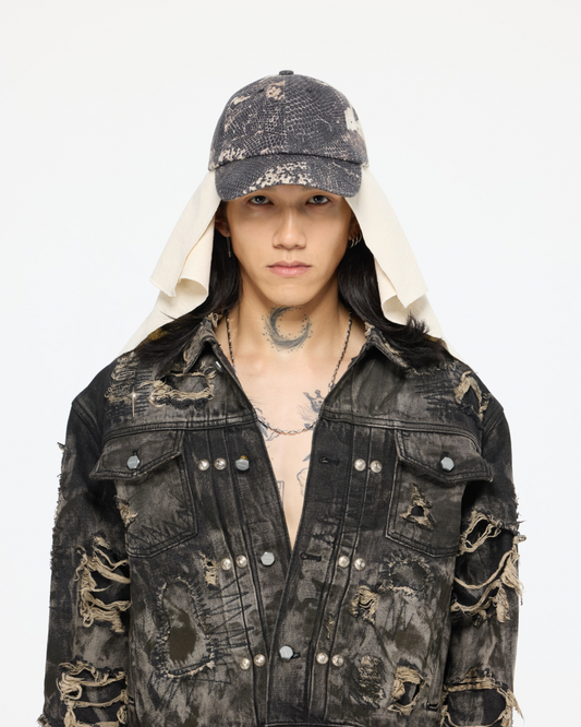 blANk_SET STUDIO_BASEBALL CAP (Snake Pattern)