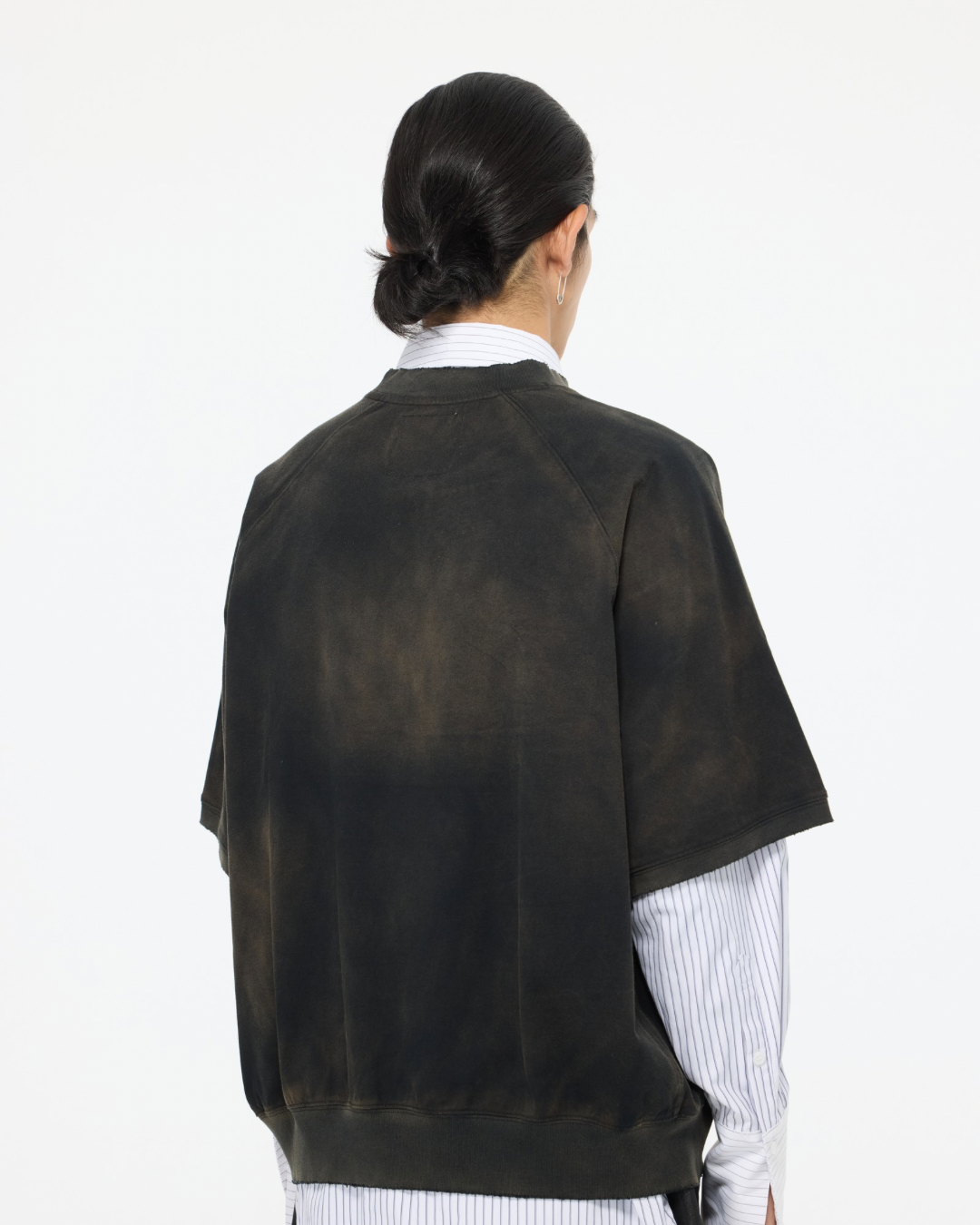 blANk_SET STUDIO_KNITTED RAGLAN SLEEVE TOP (Monkey Wash)
