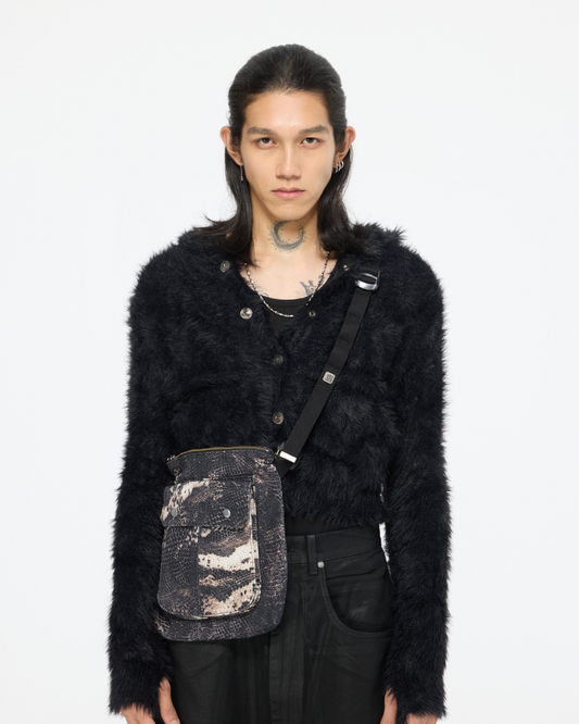 blANk_SET STUDIO_CARGO BAG (Snake Pattern)