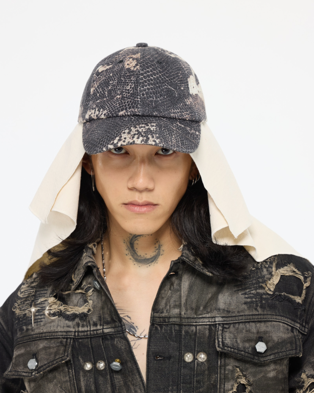 blANk_SET STUDIO_BASEBALL CAP (Snake Pattern)