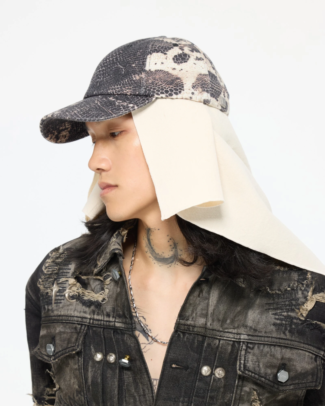 blANk_SET STUDIO_BASEBALL CAP (Snake Pattern)