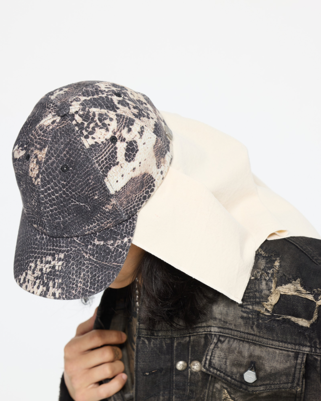 blANk_SET STUDIO_BASEBALL CAP (Snake Pattern)