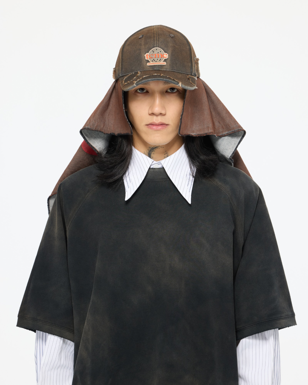 blANk_SET STUDIO_BASEBALL CAP (Rust Dye)