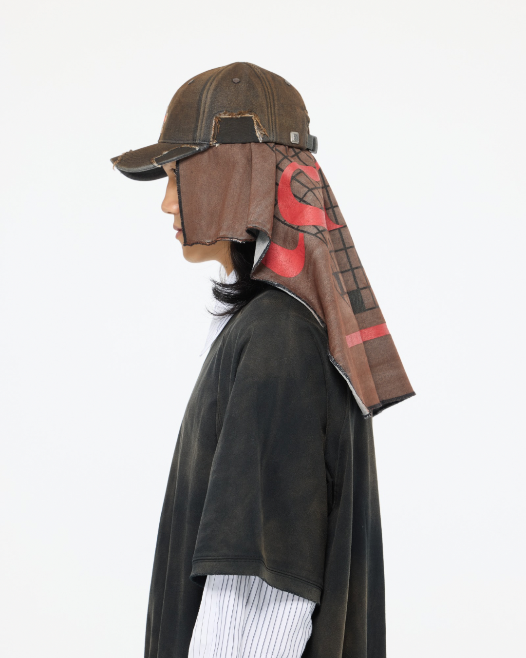 blANk_SET STUDIO_BASEBALL CAP (Rust Dye)