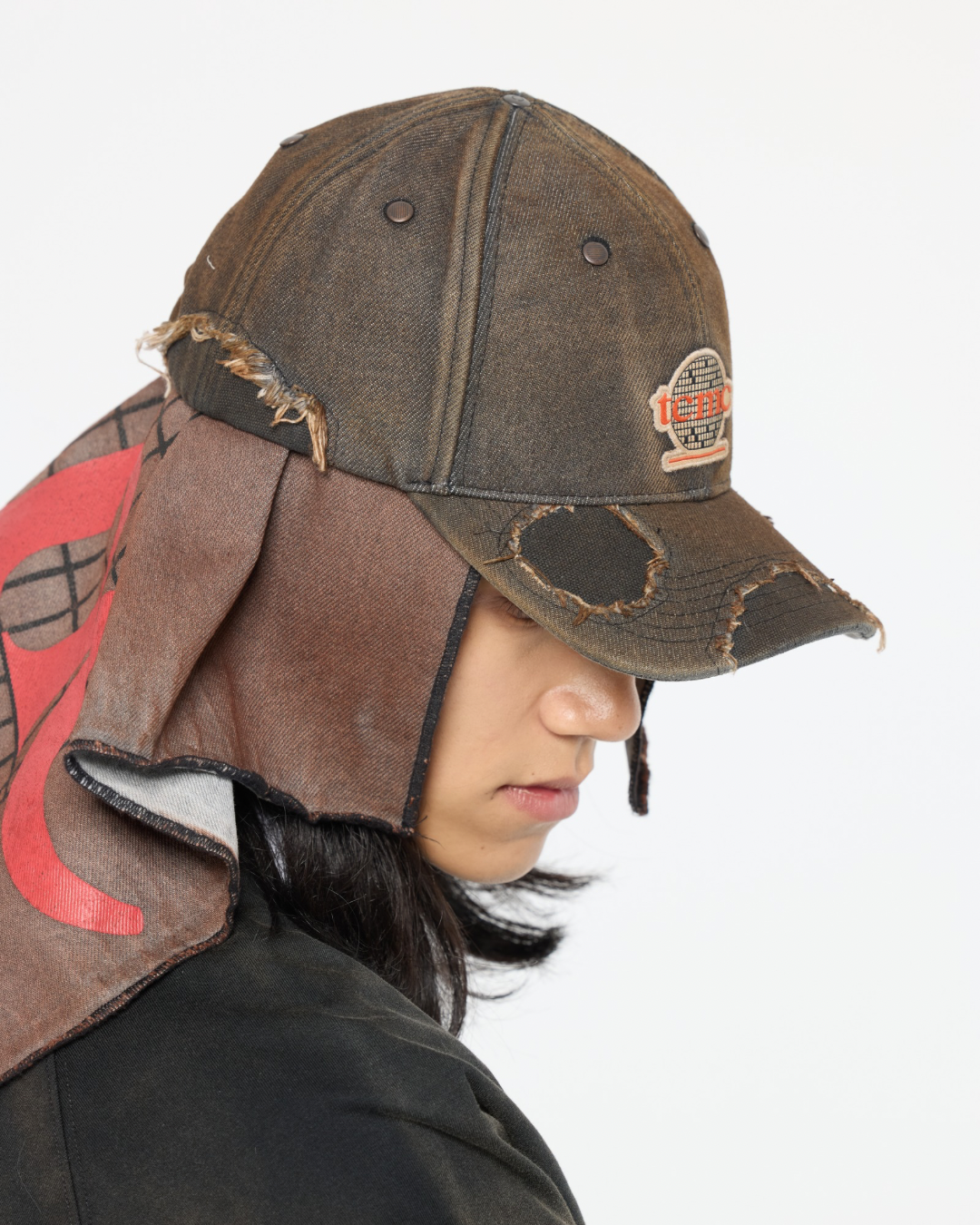 blANk_SET STUDIO_BASEBALL CAP (Rust Dye)