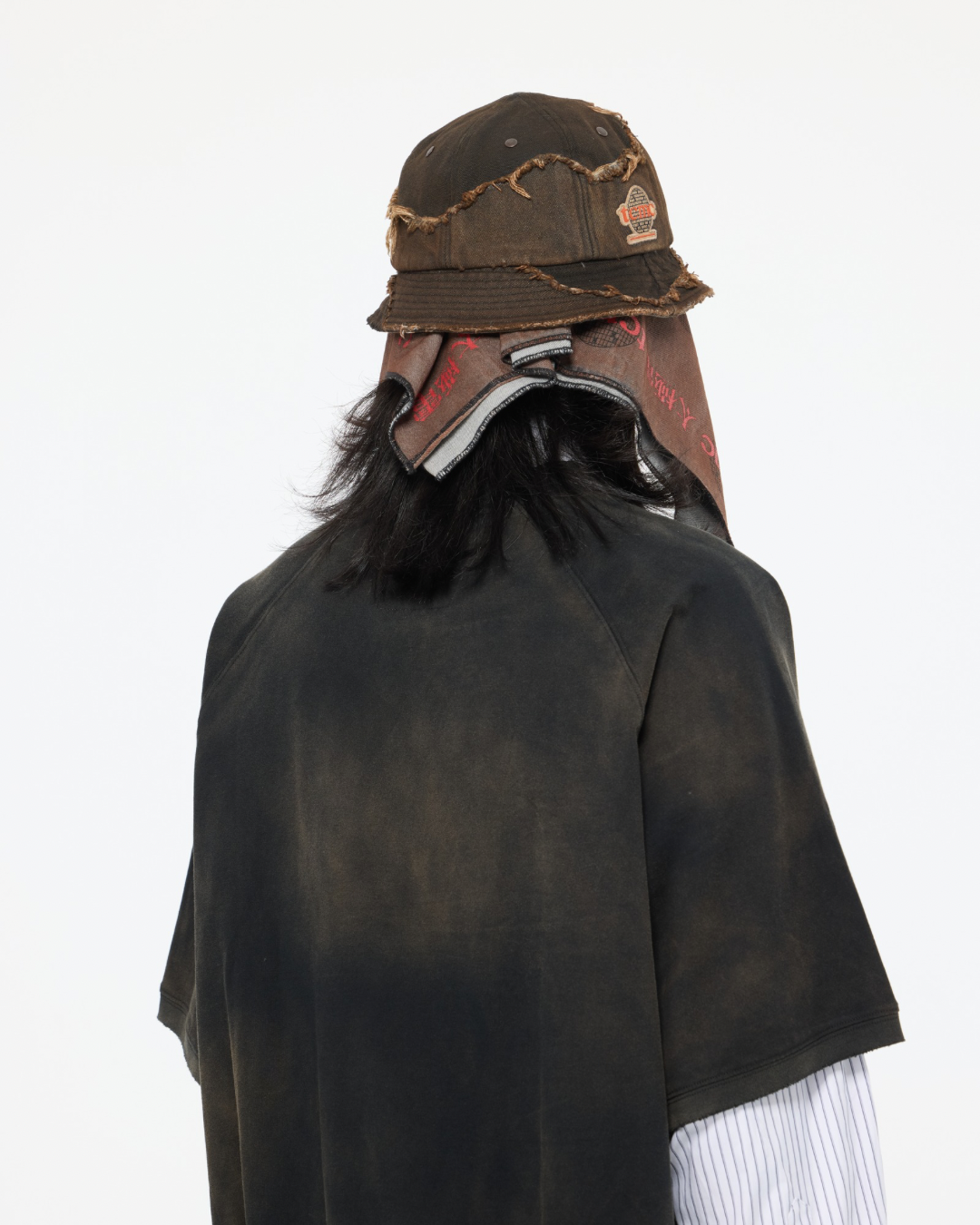 blANk_SET STUDIO_FATIGUE HAT (Rust Dye)