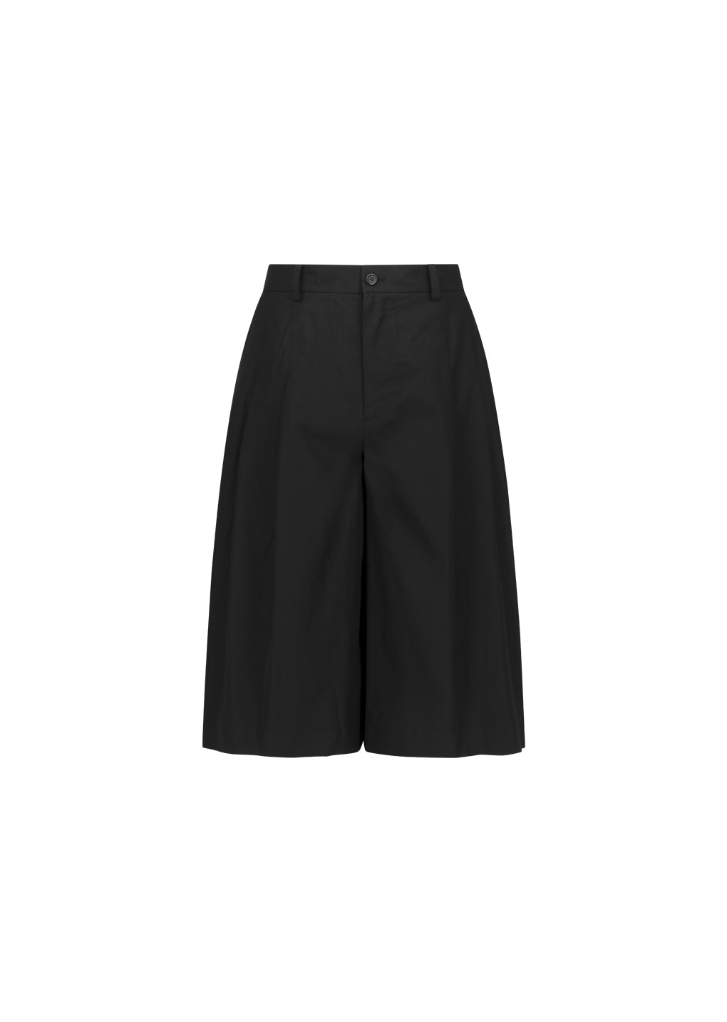 AMOMENTO_WIDE BERMUDA PANTS (Black)