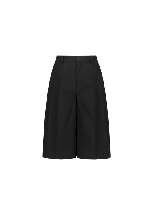 AMOMENTO_WIDE BERMUDA PANTS (Black)