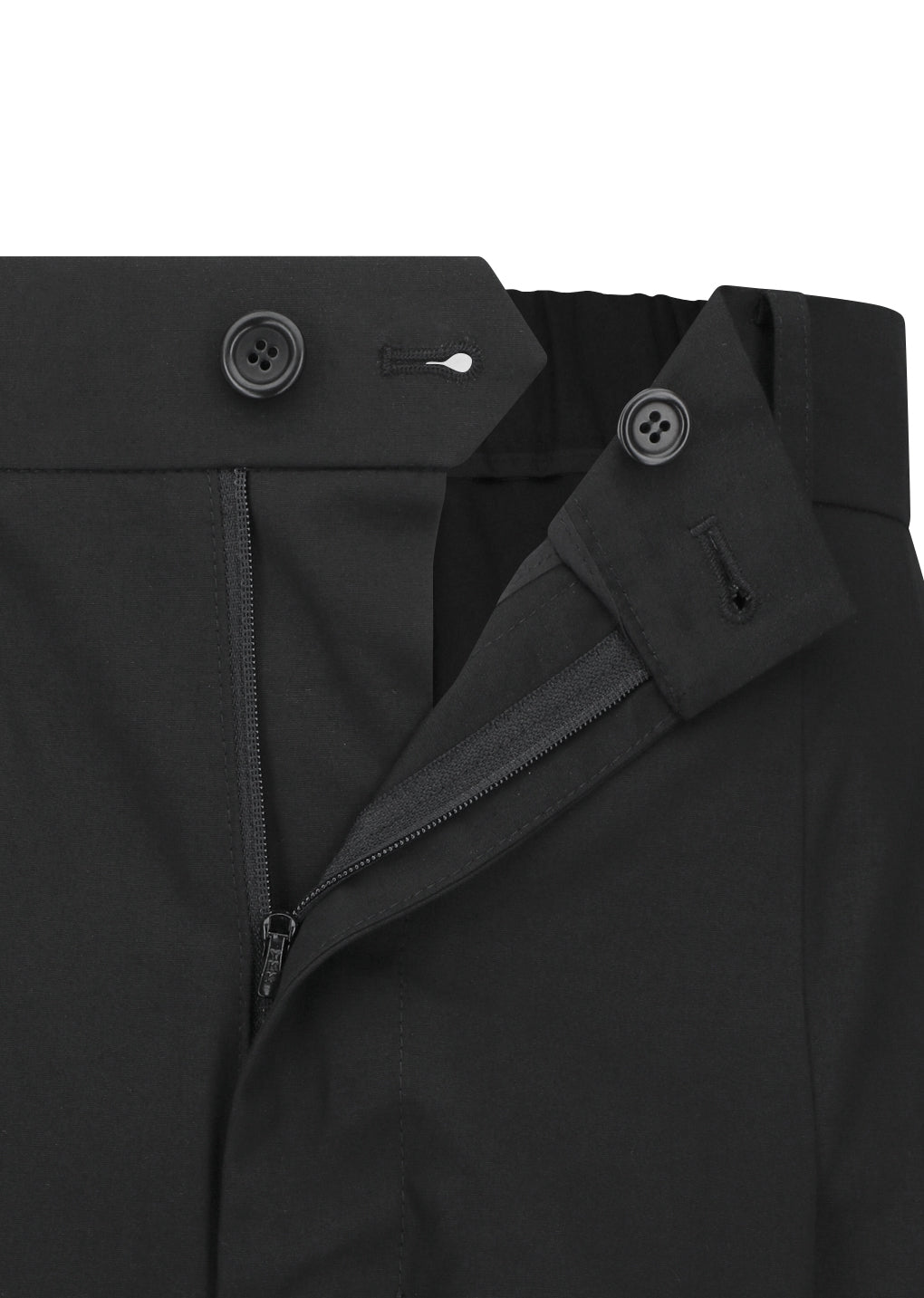 AMOMENTO_WIDE BERMUDA PANTS (Black)