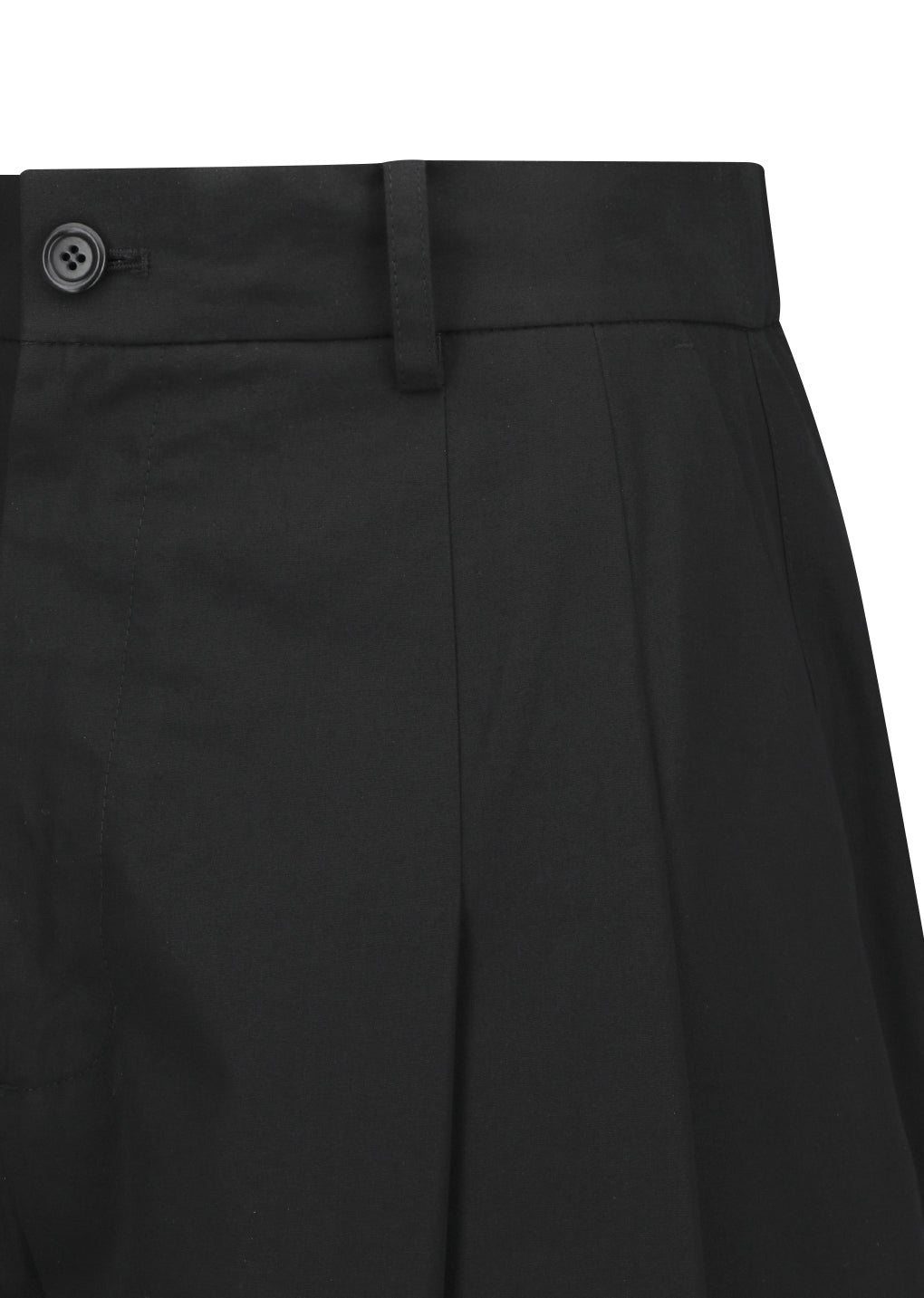 AMOMENTO_WIDE BERMUDA PANTS (Black)