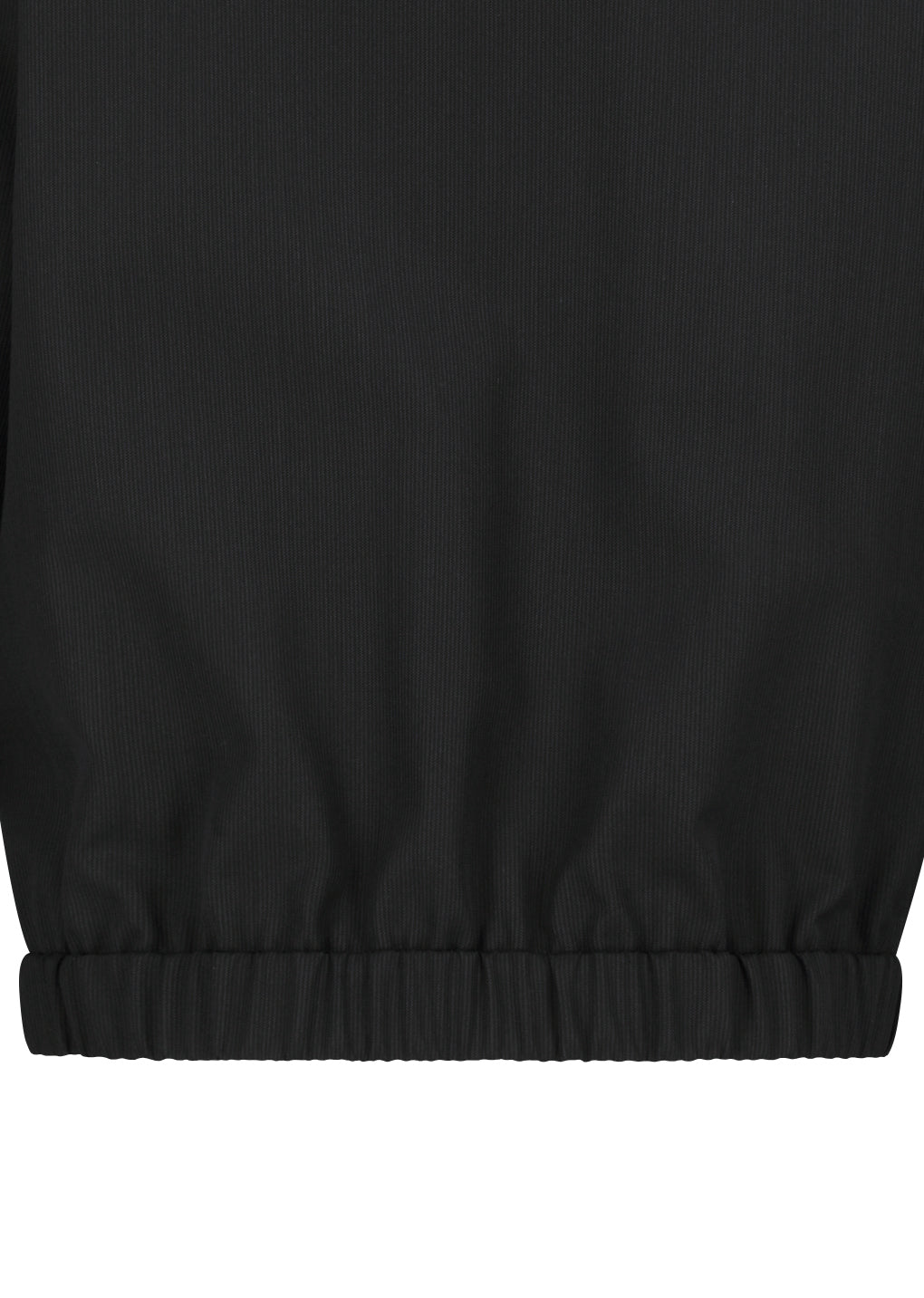 AMOMENTO_WOOL STRIPE ZIP-UP JUMPER (Black)