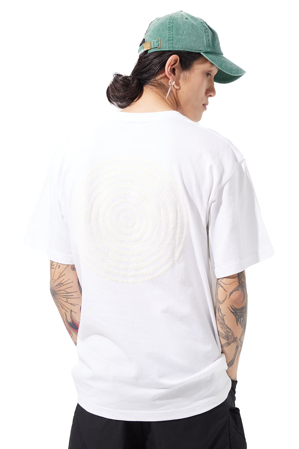 Wave of Sand_SATOSHI OVER PRINT T SHIRTS (White)