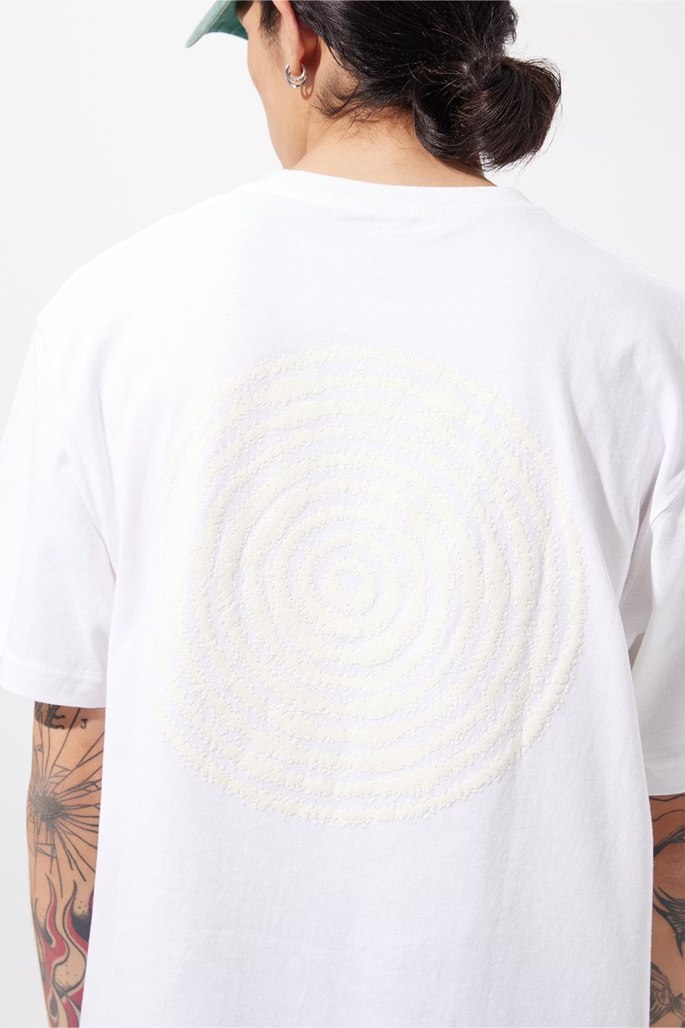 Wave of Sand_SATOSHI OVER PRINT T SHIRTS (White)