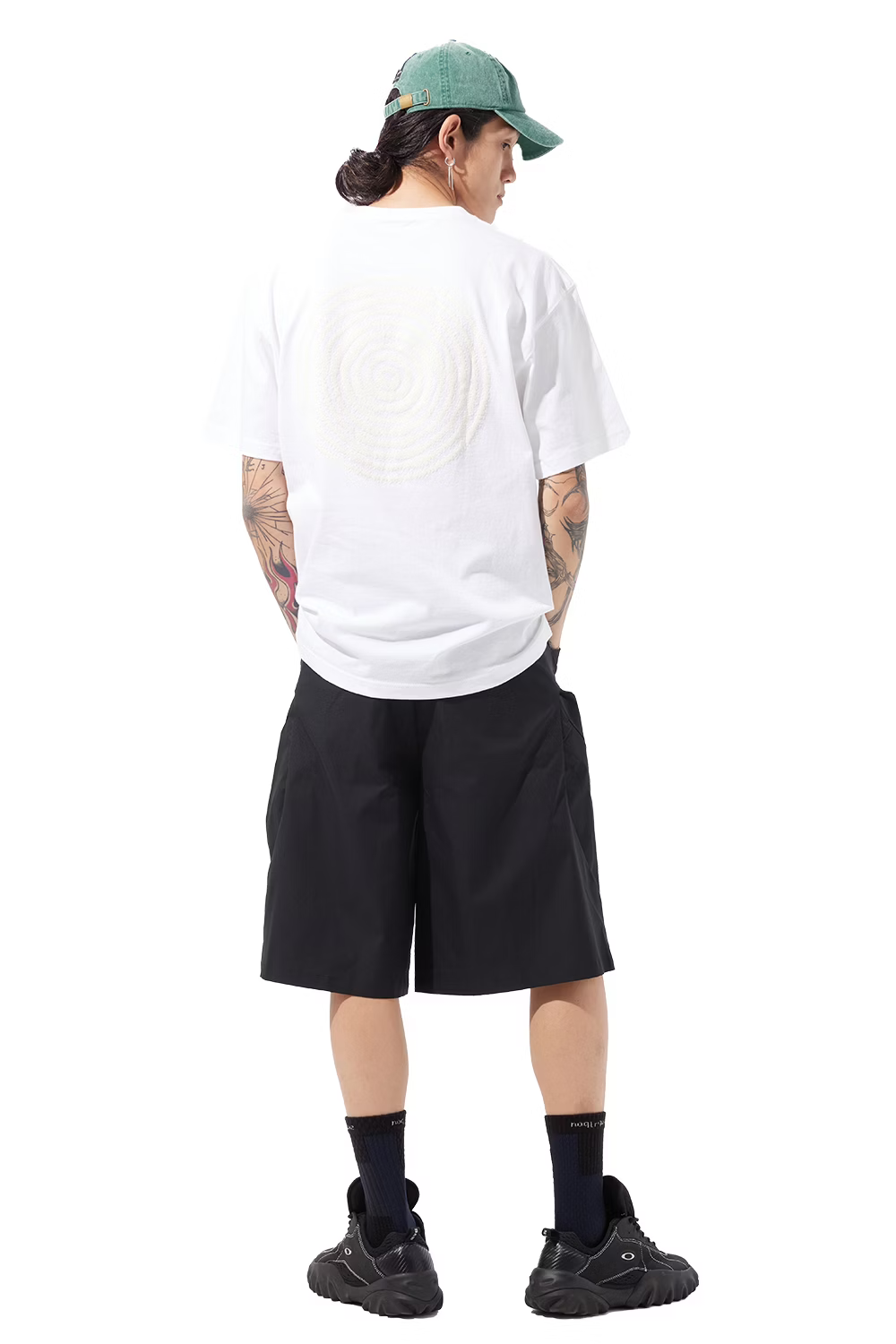 Wave of Sand_SATOSHI OVER PRINT T SHIRTS (White)