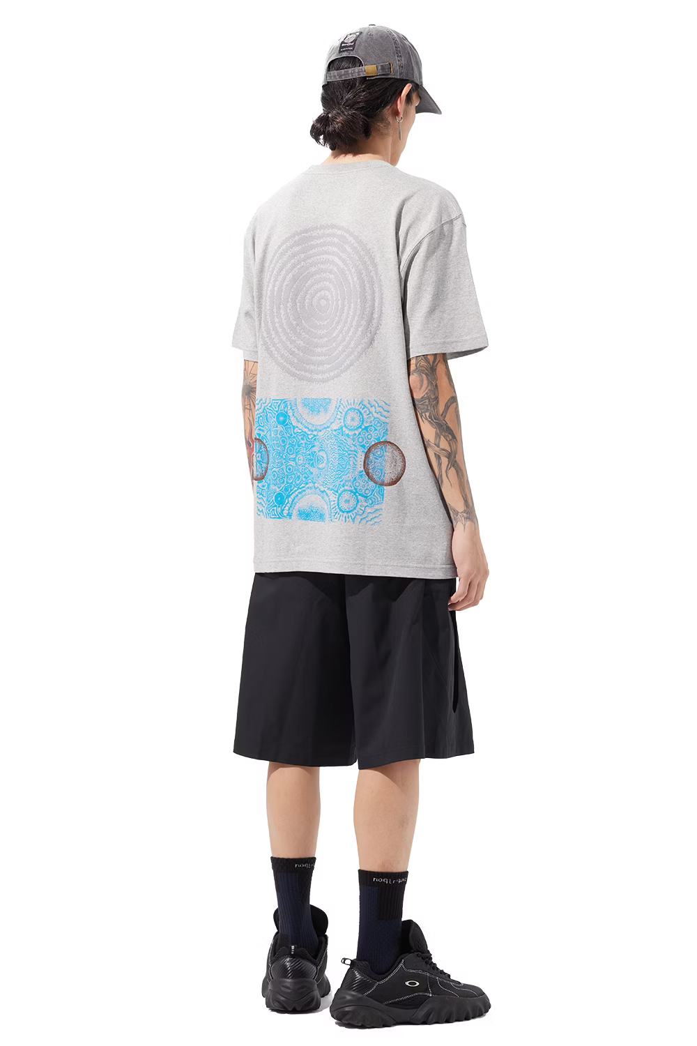 Wave of Sand_SATOSHI OVER PRINT T SHIRTS (Stone)