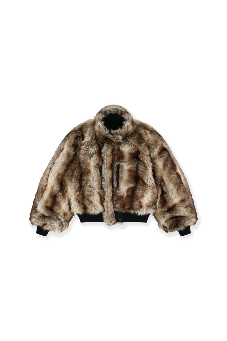 Protocol Index_EXAGGERATED SHOULDER FUR N2B JACKET (Black)