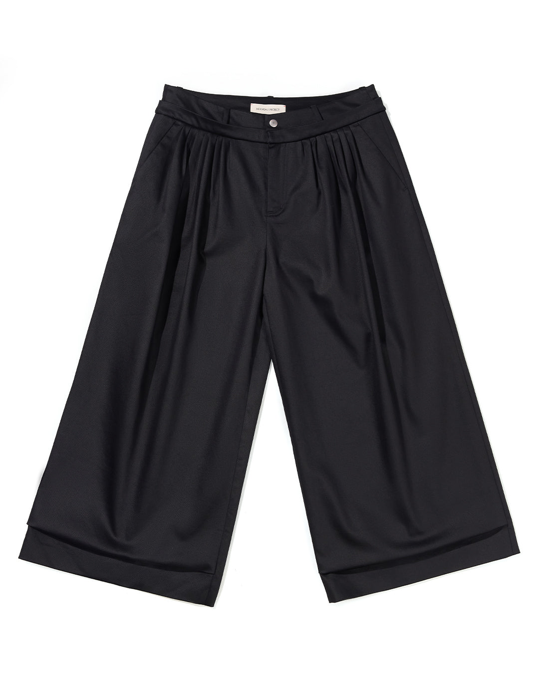 NOUVEAU PROJECT_FOLDED CROPPED PANTS (Black)