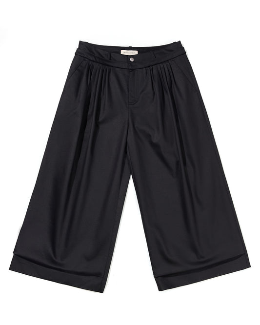 NOUVEAU PROJECT_FOLDED CROPPED PANTS (Black)