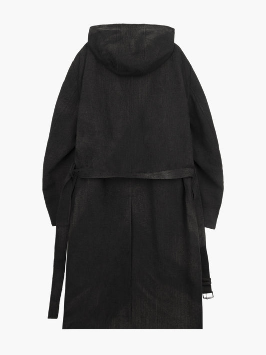 JiyongKim_Sun-Bleached Hooded Coat (Black)