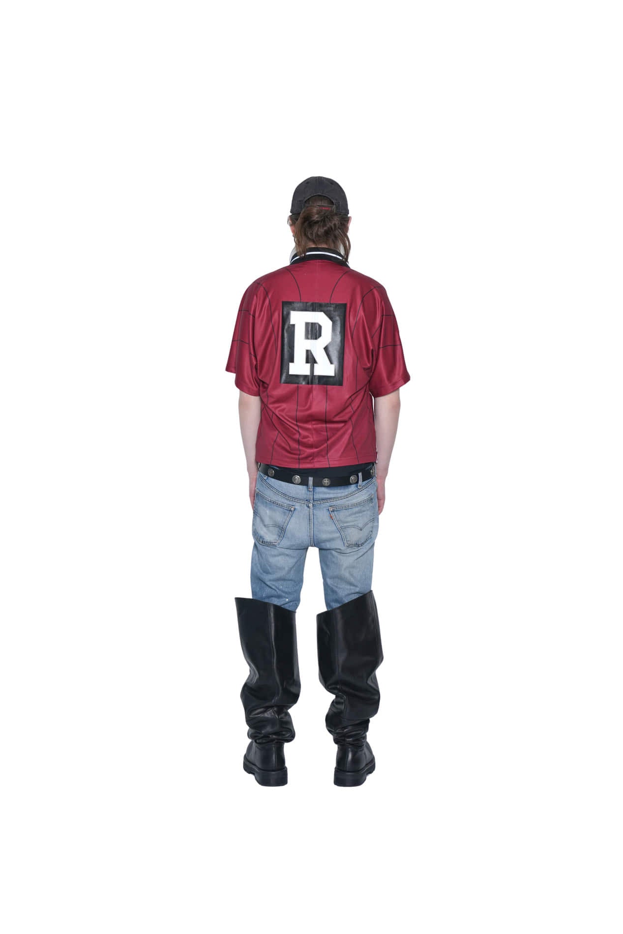 Protocol Index_FAKE SHOULDER REFEREE FOOTBALL JERSEY (Burgundy)