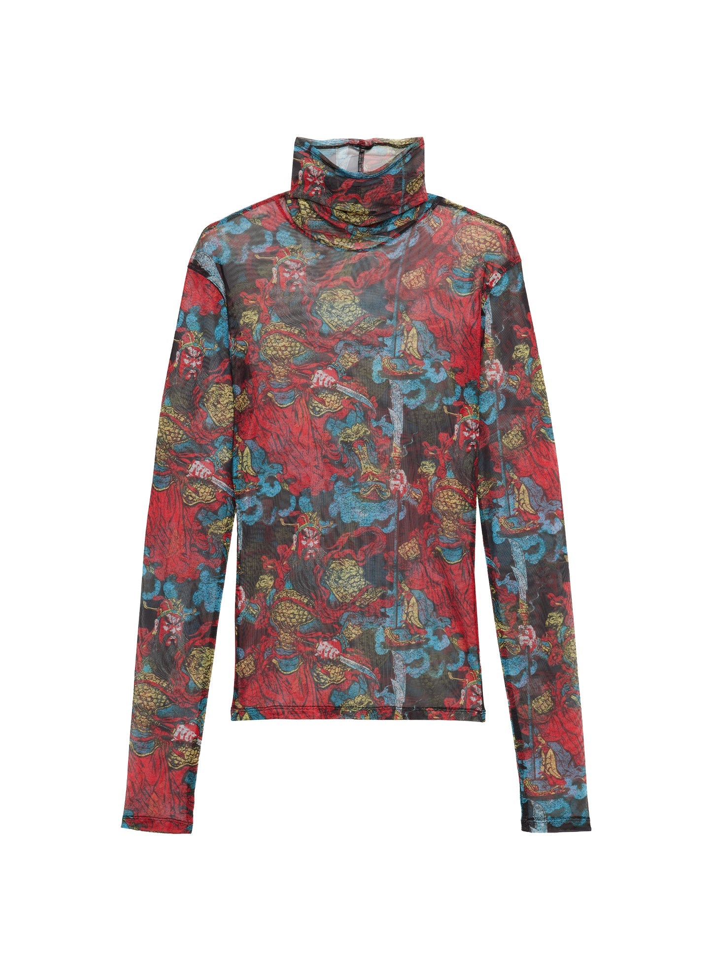 LU'U DAN_Masked Mesh Top (Guan Yu)