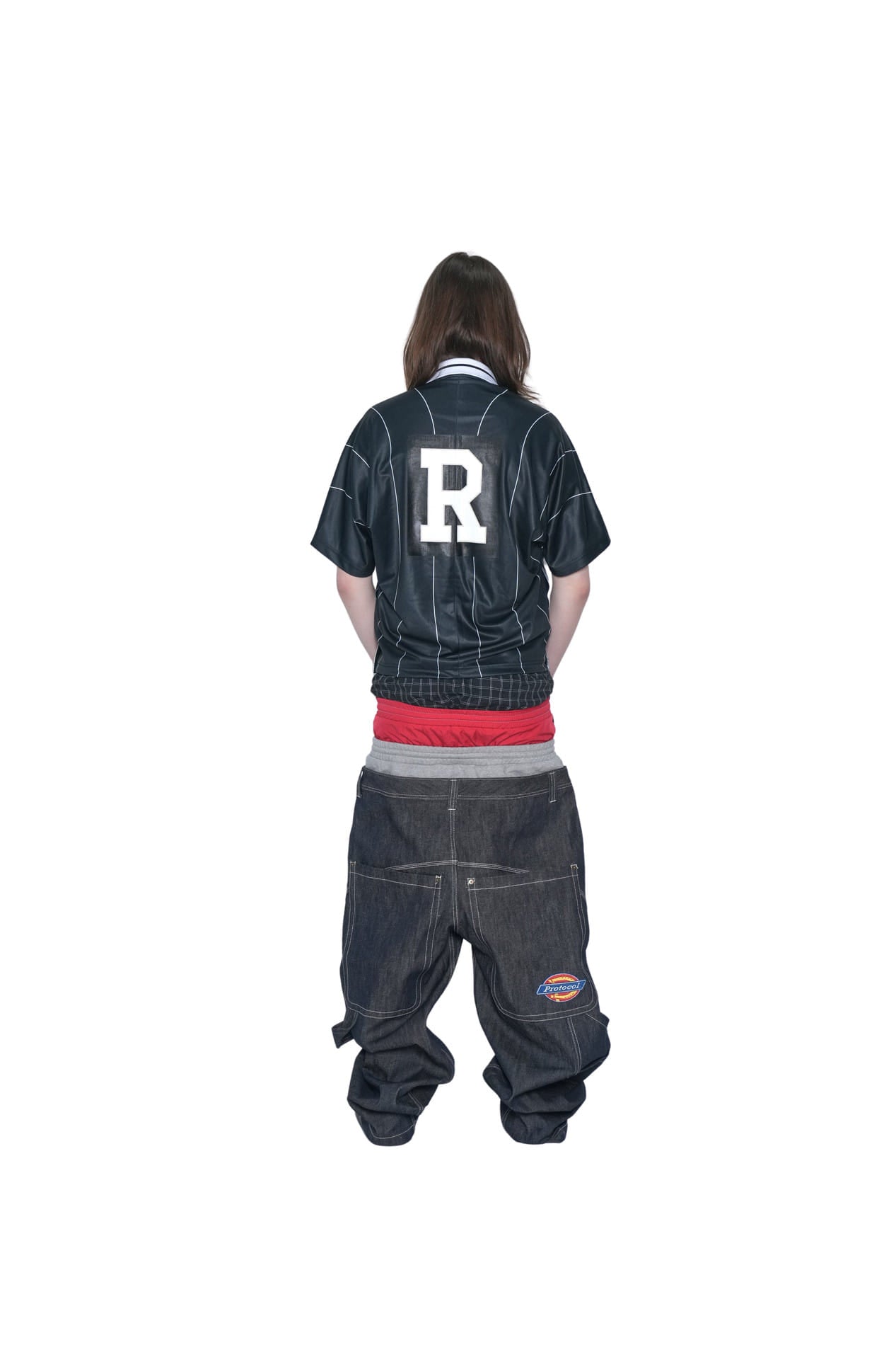 Protocol Index_FAKE SHOULDER REFEREE FOOTBALL JERSEY (Black)
