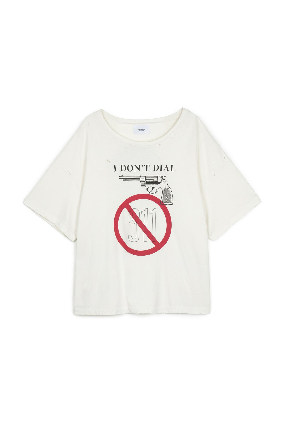 Protocol Index_I Don't Dial T-shirt (White)