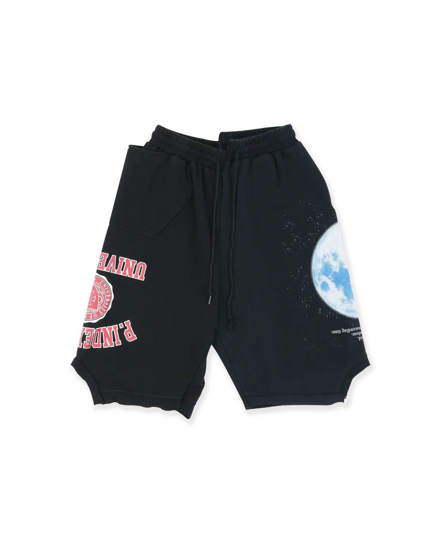 Protocol Index_RECONSTRUCTED SWEAT SHORTS (Black)