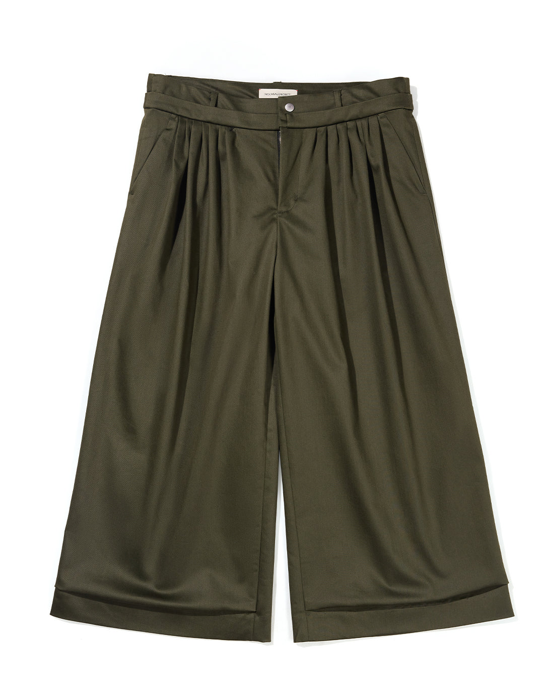 NOUVEAU PROJECT_FOLDED CROPPED PANTS (Green)