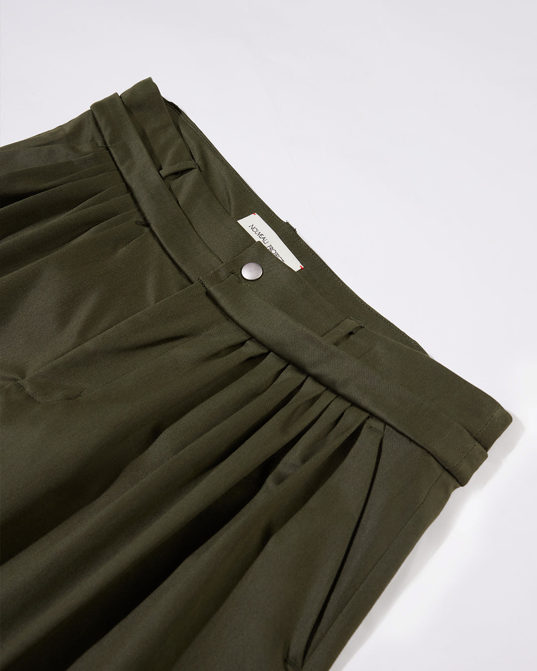 NOUVEAU PROJECT_FOLDED CROPPED PANTS (Green)