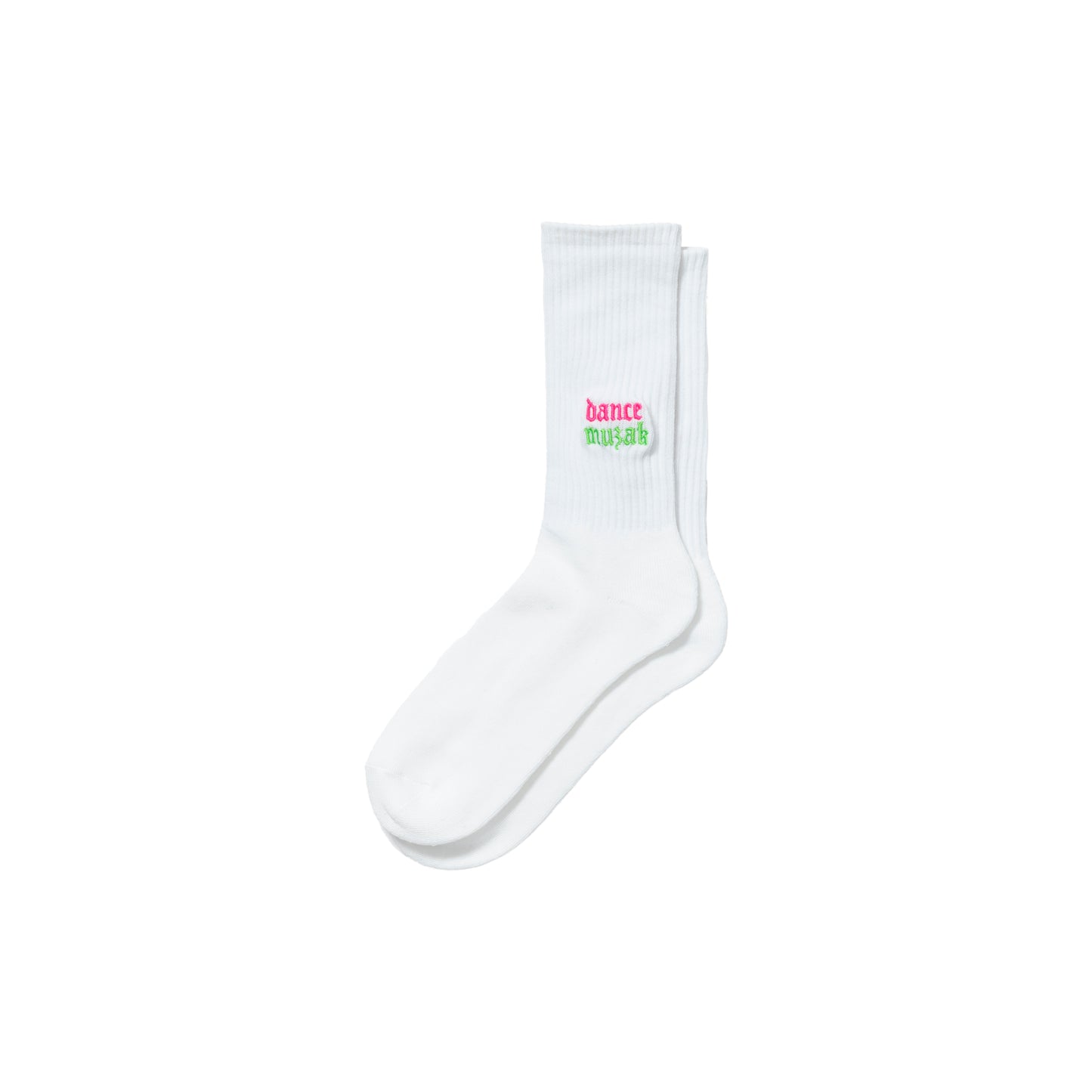 LOOSEJOINTS_TOMOO GOKITA - 'dance muzak' RIB SOCKS (White)