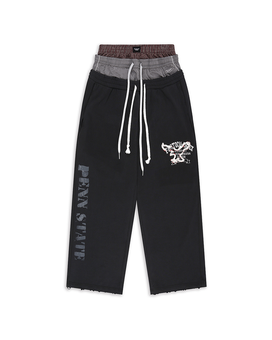 Protocol Index_Retro 3 Layered Sweat Pants (Black)