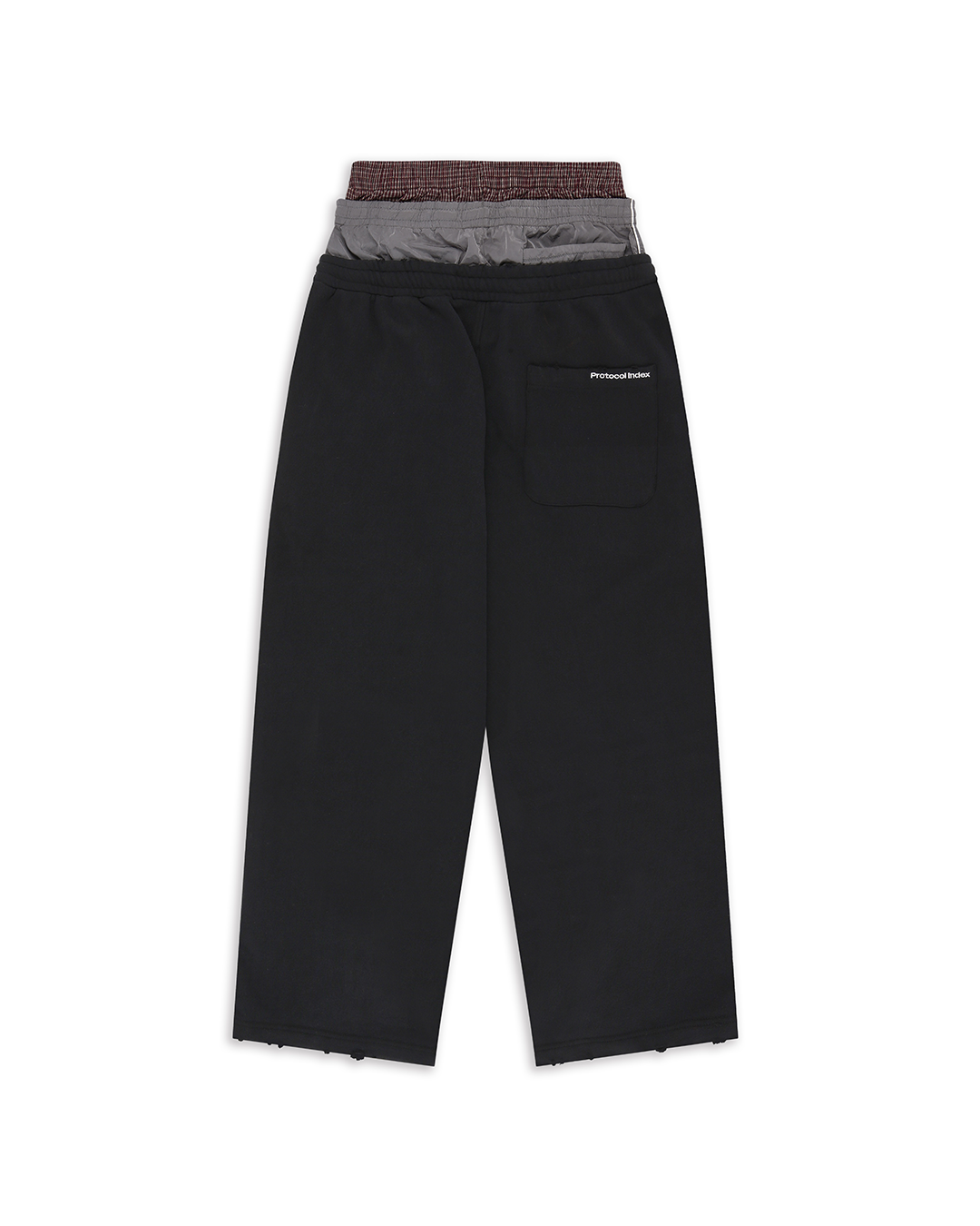 Protocol Index_Retro 3 Layered Sweat Pants (Black)